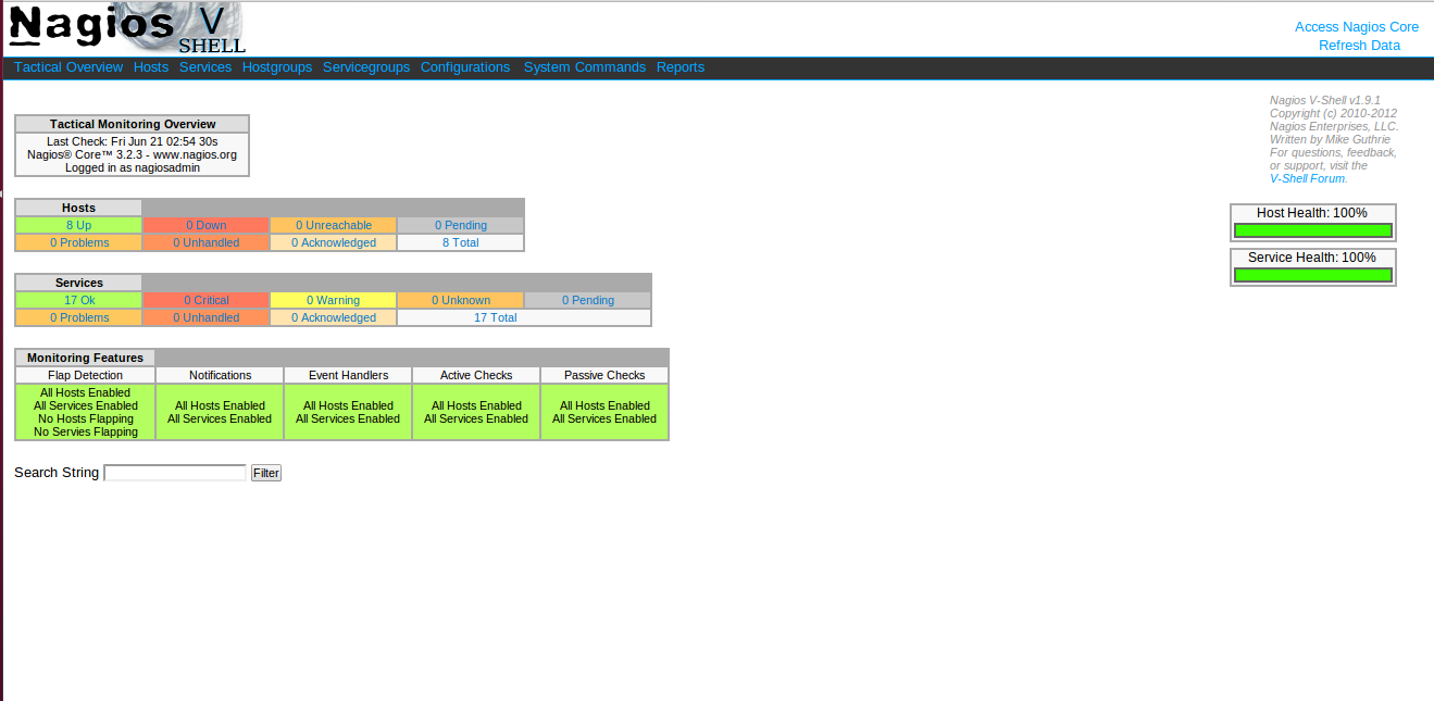 nagios vshell